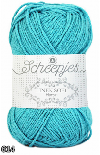 Příze Scheepjes Linen Soft  (len/bavlna/akryl, 50 g) číslo: 614