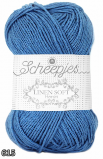 Příze Scheepjes Linen Soft  (len/bavlna/akryl, 50 g) číslo: 615