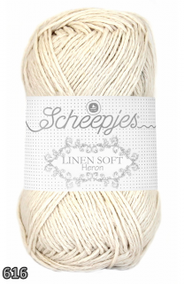 Příze Scheepjes Linen Soft  (len/bavlna/akryl, 50 g) číslo: 616