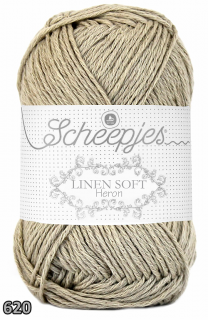 Příze Scheepjes Linen Soft  (len/bavlna/akryl, 50 g) číslo: 620