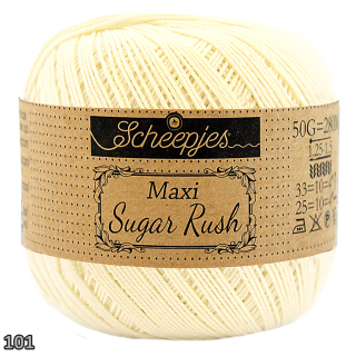 Příze Scheepjes Maxi Sugar Rush  (bavlna, 50 g) číslo: 101
