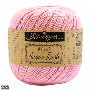 Příze Scheepjes Maxi Sugar Rush  (bavlna, 50 g) číslo: 222