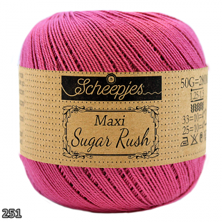 Příze Scheepjes Maxi Sugar Rush  (bavlna, 50 g) číslo: 251