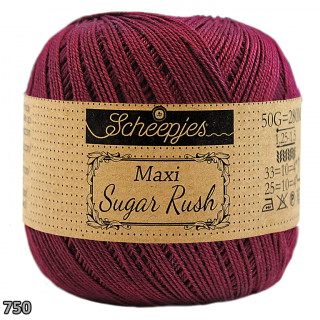 Příze Scheepjes Maxi Sugar Rush  (bavlna, 50 g) číslo: 750