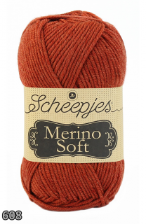 Příze Scheepjes Merino Soft  (merino/mikrovlákno/akryl, 50 g) číslo: 608
