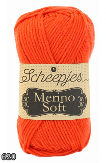 Příze Scheepjes Merino Soft  (merino/mikrovlákno/akryl, 50 g) číslo: 620
