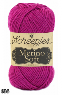 Příze Scheepjes Merino Soft  (merino/mikrovlákno/akryl, 50 g) číslo: 636