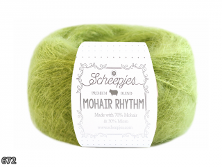 Příze Scheepjes Mohair Rhythm  (mohér/mikrovlákno, 25 g) číslo: 672