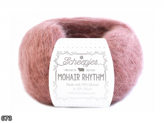 Příze Scheepjes Mohair Rhythm  (mohér/mikrovlákno, 25 g) číslo: 673