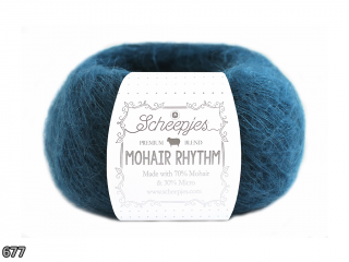 Příze Scheepjes Mohair Rhythm  (mohér/mikrovlákno, 25 g) číslo: 677