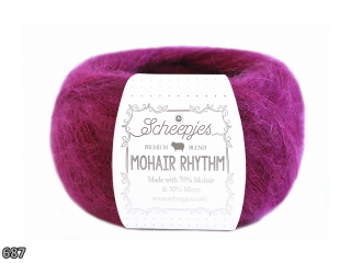 Příze Scheepjes Mohair Rhythm  (mohér/mikrovlákno, 25 g) číslo: 687