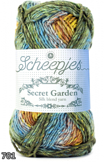 Příze Scheepjes Secret Garden  (hedvábí/bavlna/polyester, 50 g) číslo: 701