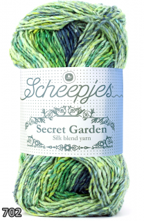 Příze Scheepjes Secret Garden  (hedvábí/bavlna/polyester, 50 g) číslo: 702