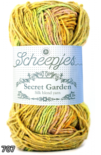 Příze Scheepjes Secret Garden  (hedvábí/bavlna/polyester, 50 g) číslo: 707