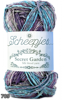 Příze Scheepjes Secret Garden  (hedvábí/bavlna/polyester, 50 g) číslo: 709