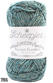 Příze Scheepjes Secret Garden  (hedvábí/bavlna/polyester, 50 g) číslo: 731