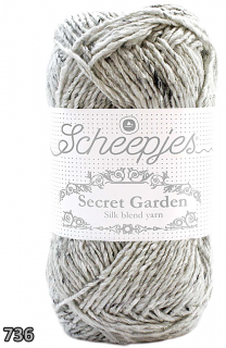 Příze Scheepjes Secret Garden  (hedvábí/bavlna/polyester, 50 g) číslo: 736
