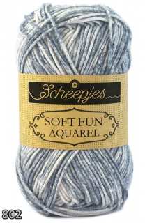 Příze Scheepjes Softfun Aquarel  (bavlna/akryl, 50 g) číslo: 802