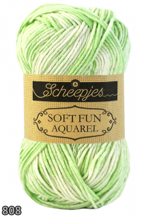 Příze Scheepjes Softfun Aquarel  (bavlna/akryl, 50 g) číslo: 808