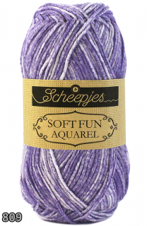 Příze Scheepjes Softfun Aquarel  (bavlna/akryl, 50 g) číslo: 809
