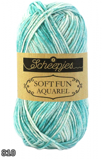 Příze Scheepjes Softfun Aquarel  (bavlna/akryl, 50 g) číslo: 810