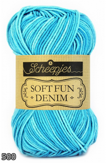 Příze Scheepjes Softfun Denim  (bavlna/akryl, 50 g) číslo: 500
