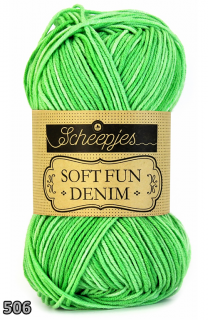 Příze Scheepjes Softfun Denim  (bavlna/akryl, 50 g) číslo: 506