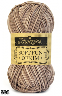 Příze Scheepjes Softfun Denim  (bavlna/akryl, 50 g) číslo: 508