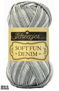 Příze Scheepjes Softfun Denim  (bavlna/akryl, 50 g) číslo: 511