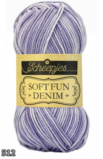 Příze Scheepjes Softfun Denim  (bavlna/akryl, 50 g) číslo: 512