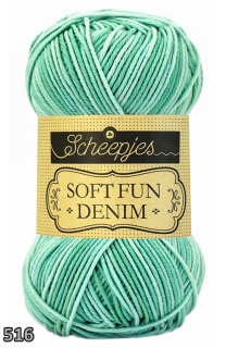 Příze Scheepjes Softfun Denim  (bavlna/akryl, 50 g) číslo: 516