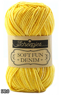 Příze Scheepjes Softfun Denim  (bavlna/akryl, 50 g) číslo: 520