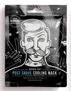 BarberPro Pánská textilní pleťová maska po holení, 30 g