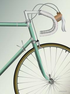 Plakát Racing Bicycle, 50 x 70 cm