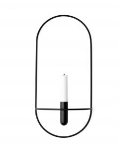 Svícen POV Oval L, Black