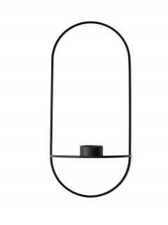 Svícen POV Oval Tealight L, Black