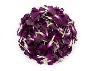 Jedlé fialové květy karafiátu