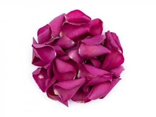 Jedlé růžové květy růže