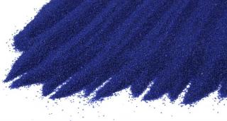 Dekorační barevný písek - MODRÁ Hmotnost: 250g