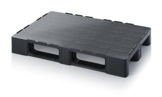 Plastová paleta pro čisté prostory z regenerátu s bezpečnostním okrajem RD1208 80x120cm