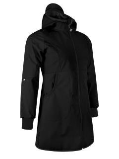 Unuo, Dámský softshellový kabát s fleecem Street, Černá Velikost: 3XL