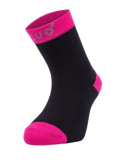 Unuo, Dětské bambusové ponožky Classic, Fuchsiová Velikost ponožky, punčocháče, legíny EU: 24/27