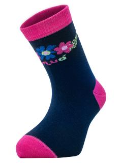 Unuo, Dětské bambusové ponožky Classic, Květinky Velikost ponožky, punčocháče, legíny EU: 24/27