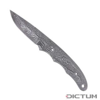 Čepel na výrobu nože 719635 - Full Tang Blade Blank, Random Damascus, 70 mm