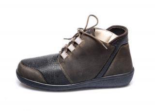 Dámské kotníčkové boty pro široké nohy Varomed Perpignan 77341 Barva: 13/olivová, Velikost: 3 (35 1/3)