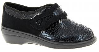 Dámské papuče pro široké nohy Florett Como 26311 Barva: 60/černá, Velikost: 42