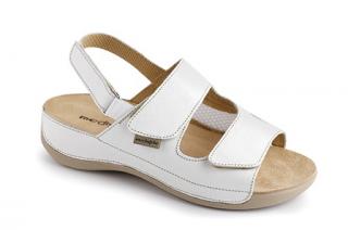 Zdravotní sandály se strečem Medistyle Šarlota Barva: bílá 2Š-V21, Velikost: 36