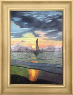 Západ slunce nad mořem – Alois Jirovský (1914 – 1991)