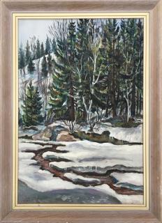 Zima v lese – neznámý autor