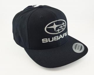Kšiltovka Subaru černá s rovným kšiltem